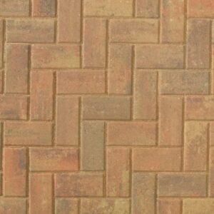 Omega Block Paving 200mm x 100mm x 50mm Autumn Gold