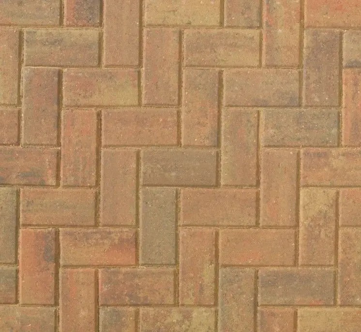 Omega Block Paving 200mm x 100mm x 50mm Autumn Gold