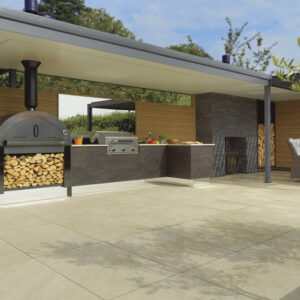 Pavestone Classic Porcelain Paving Ivory 600mm x 600mm x 20mm