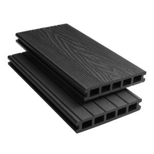 Woodgrain Composite Decking - Charcoal Black