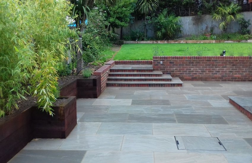 Pavestone Natural Sandstone Paving Calibrated - Light Grey