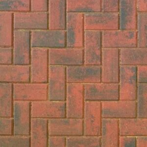 Omega Block Paving 200mm x 100mm x 50mm Brindle