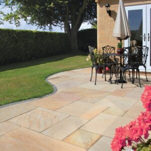 Pavestone Natural Sandstone Paving Calibrated - Golden Fossil