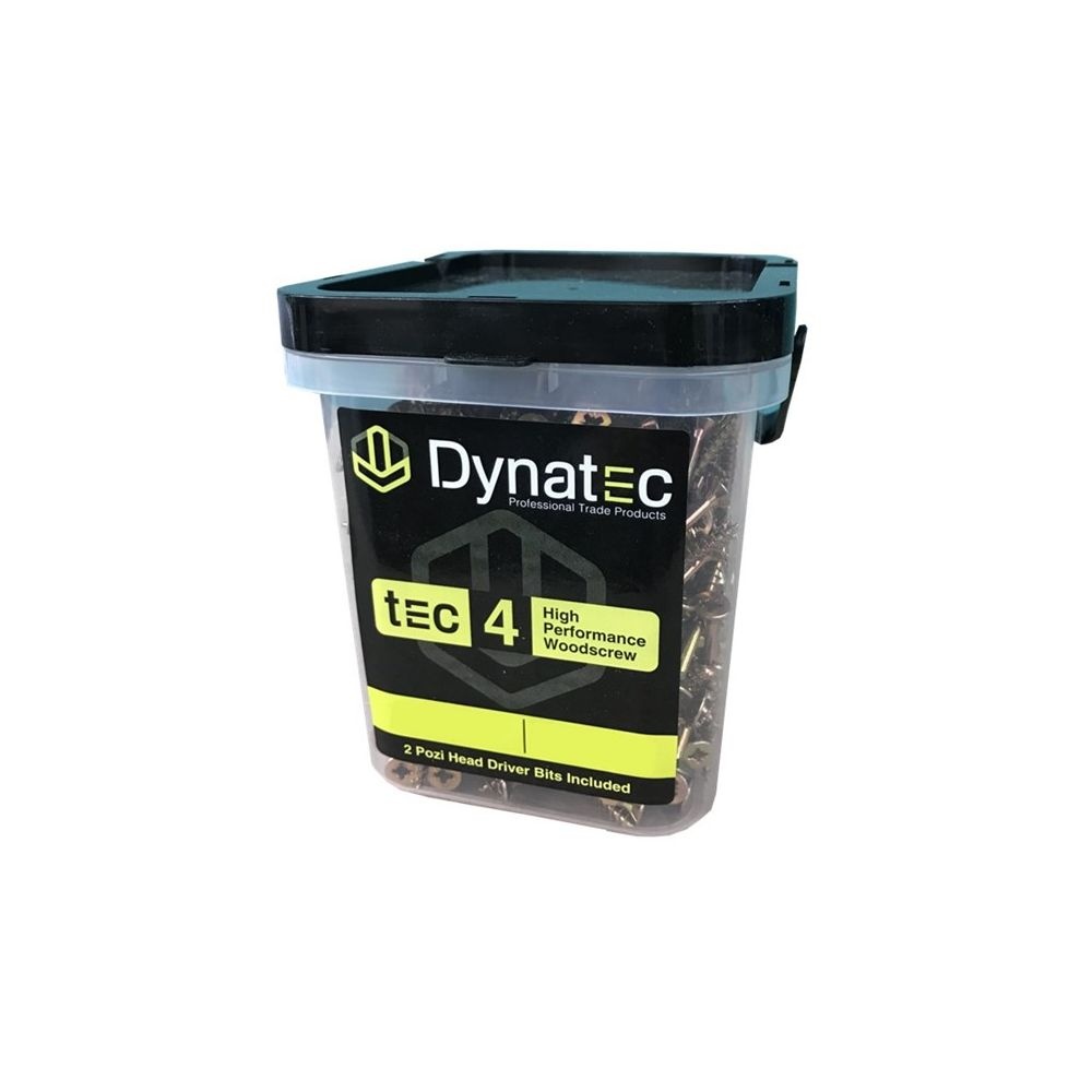 Dynatec 5mm x 80mm Tec 4 High Performance Woodscrew Pack of 300