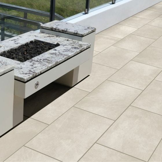 Global Stone Station Porcelain Paving 600x900mm Single Pack of 48 White